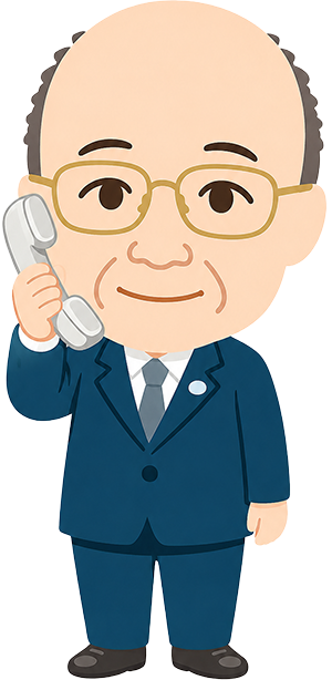 岡田先生のイラスト
