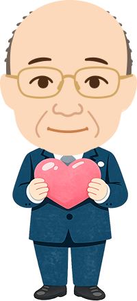 岡田先生のイラスト