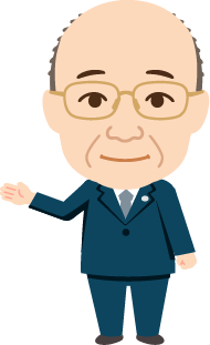 岡田先生のイラスト